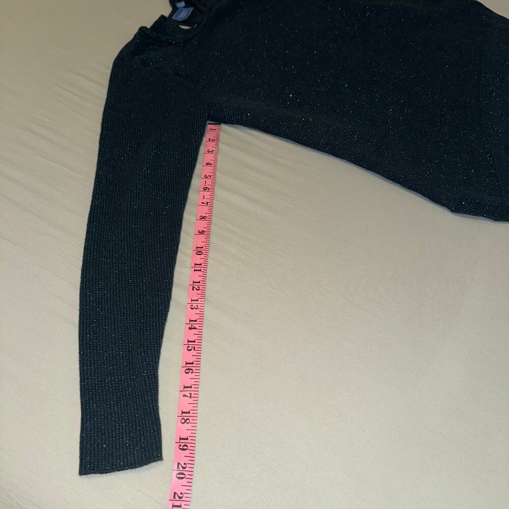 Simply Vera Wang‎ Glitter Crewneck Sweater Women's Size XL Teal Blue Gently Used - Picture 7 of 7